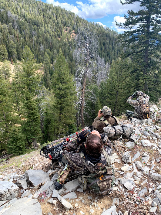 Scouting during an elk hunt in Wyoming.